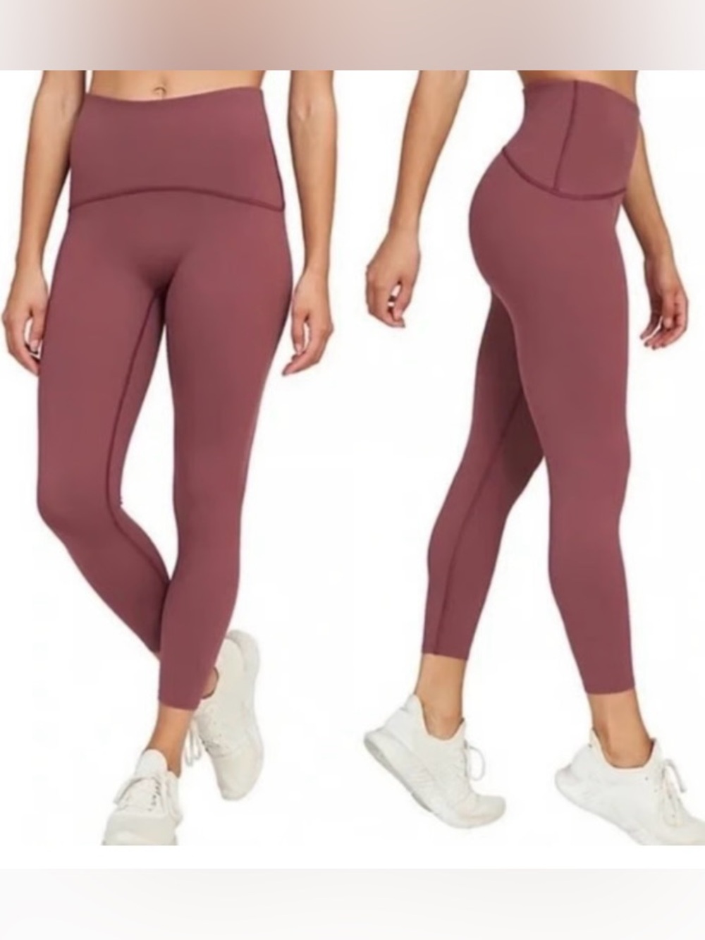 SPANX Booty Boost Active 7/8 Leggings in Midnight Rose.